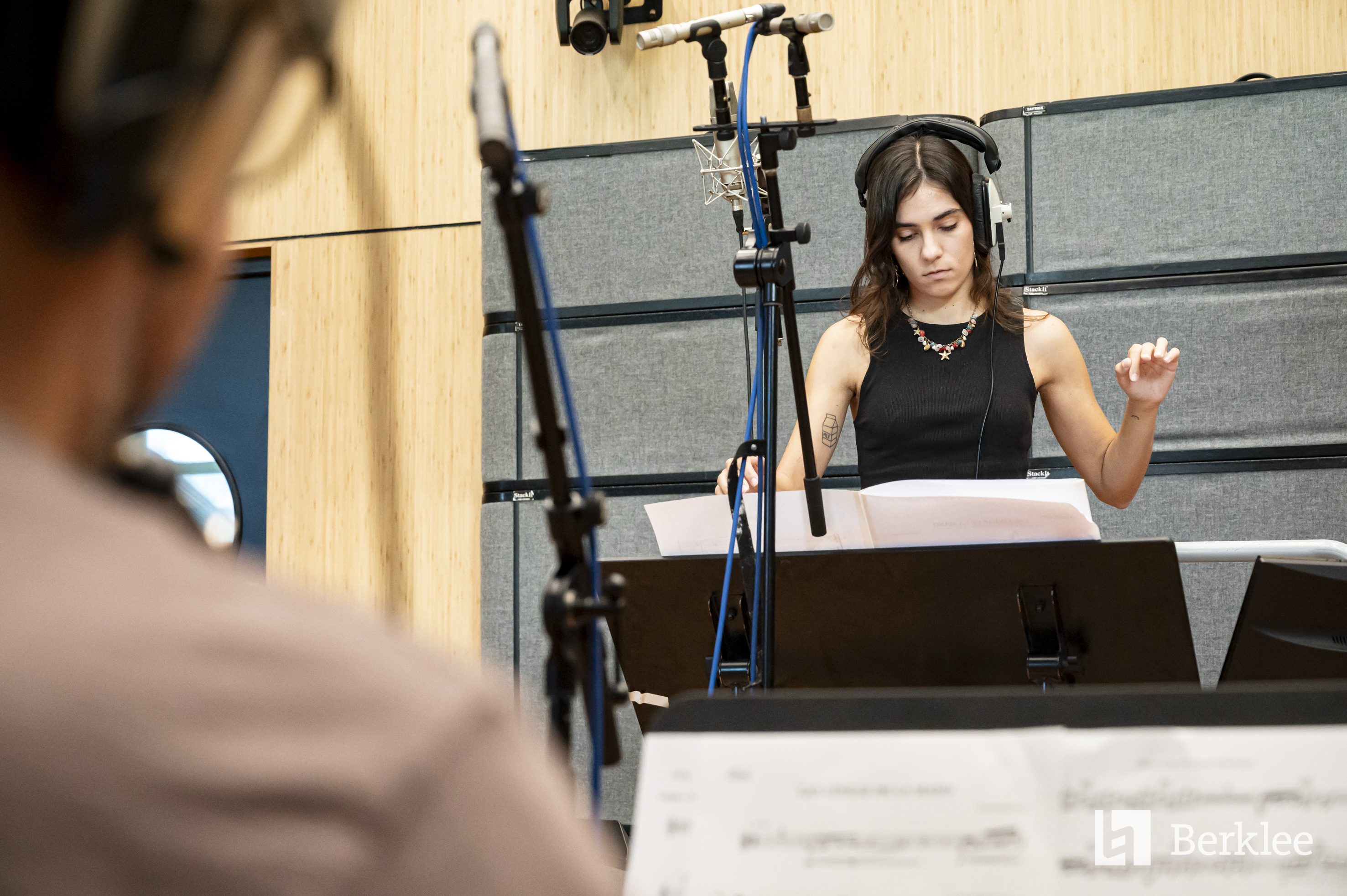 Sesión de grabación de Berklee Valencia, cuarteto de vientos